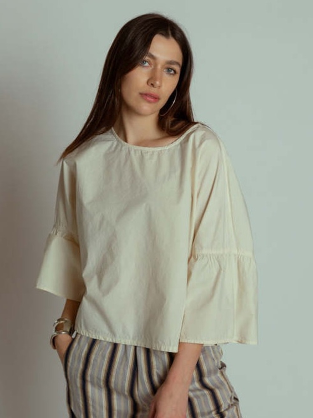 Chloe Stora Paris Amelie Blouse - Vanilla